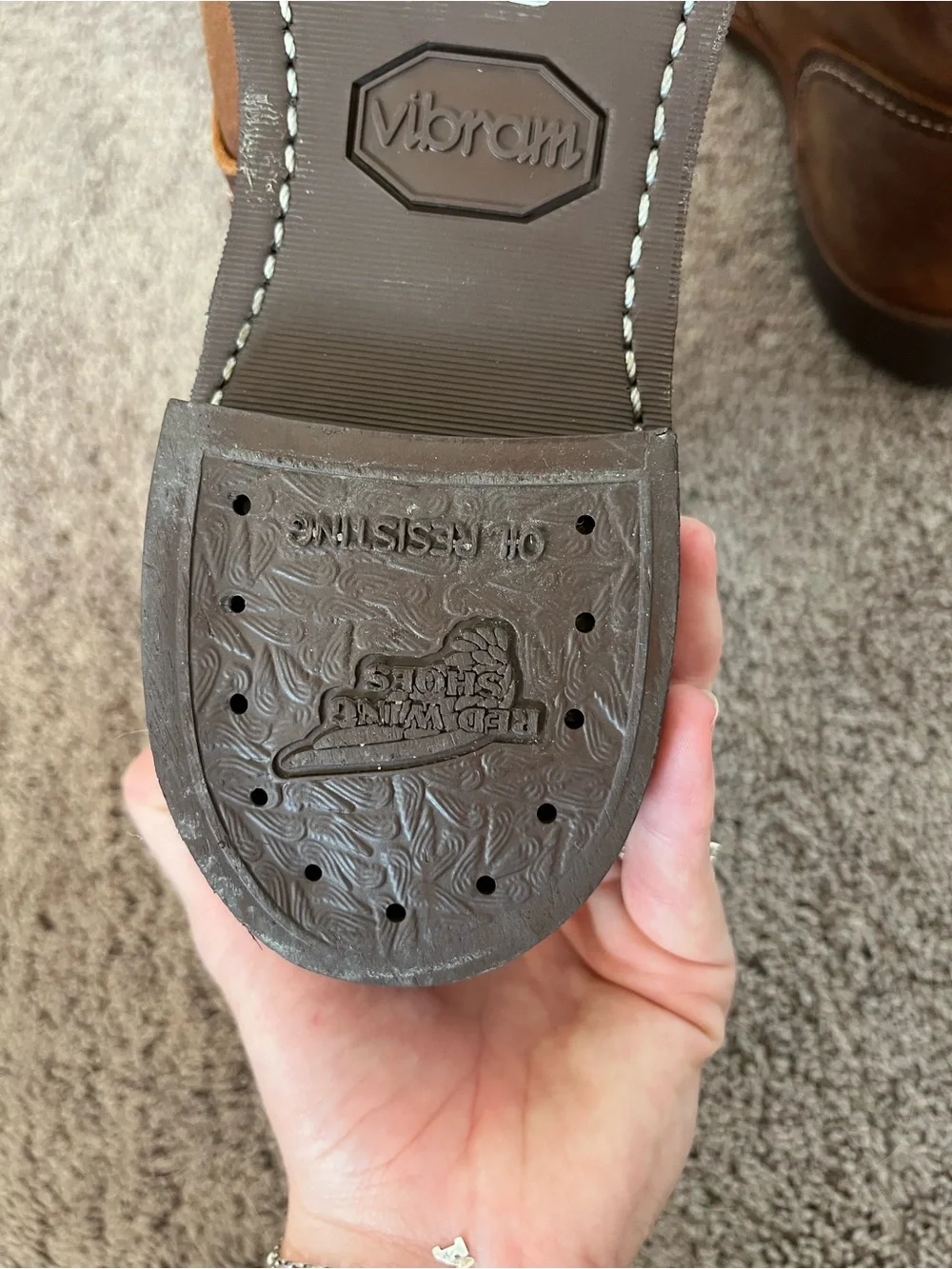 Red Wing Men's 10 Leather Combat Boots